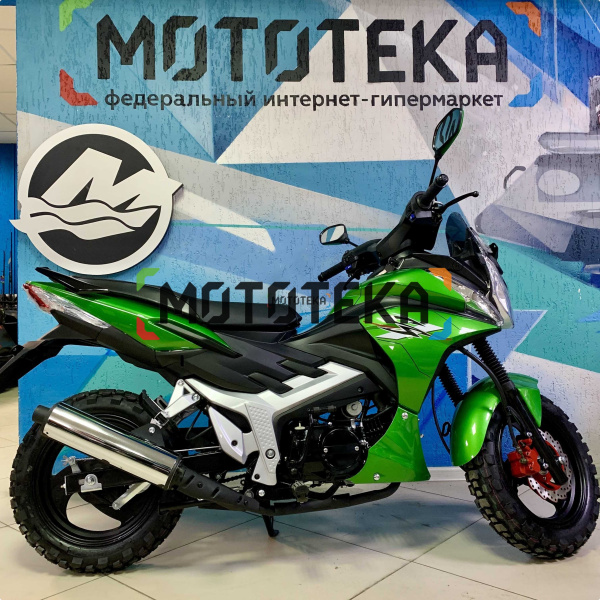 Мопед Мотомир STORM CROSS МЕХАНИКА зелёный | Мототека Мопед Мотомир STORM CROSS МЕХАНИКА зелёный | Мототека