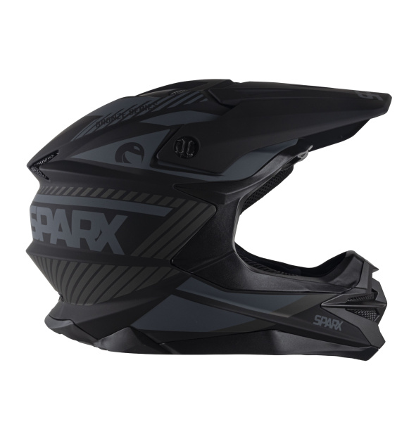 Шлем мото кроссовый SPARX Fenix Gravity (JK6803) черно-серый матовый L | Мототека