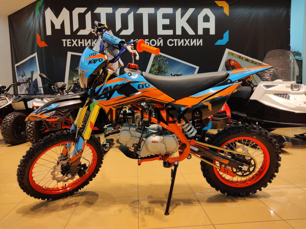 Питбайк KAYO (Кайо) EVOLUTION K125EM 17/14 KRZ (механ. сцепл., эл. стартер 2024 г.) | Мототека